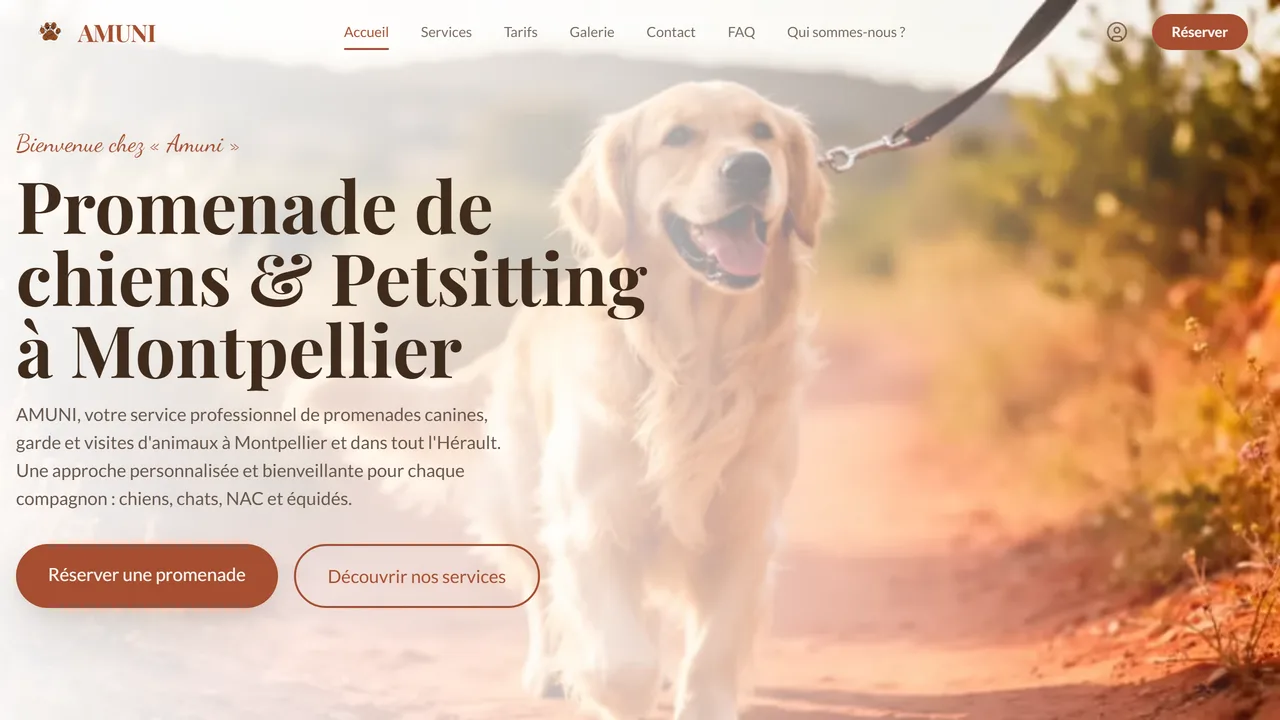 Site client réalisé par AMELAISE Agency